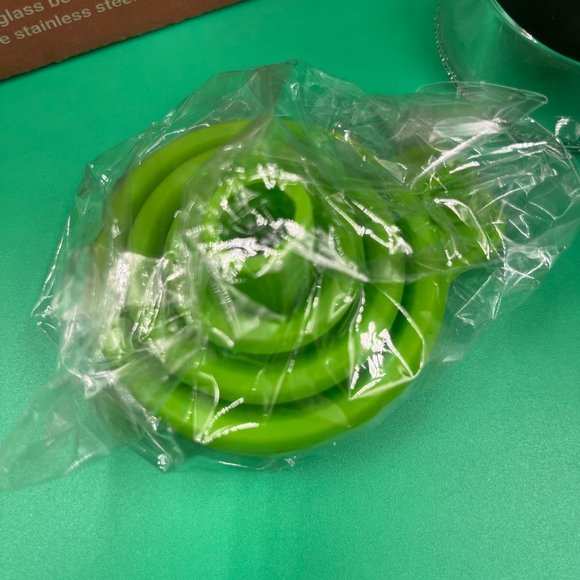 Salt & Pepper Glass Shaker Set Farmhouse BLACK Adjustable Pouring Holes - Picture 5 of 5